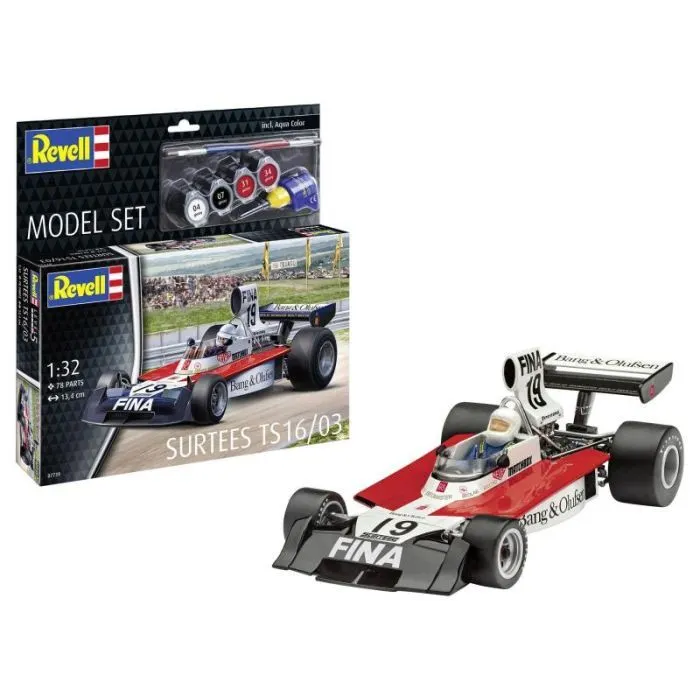 Сборная модель Revell набор автомобиль Surtees TS16/03, уровень 5, 1:32 (RVL-67739) изображение 3