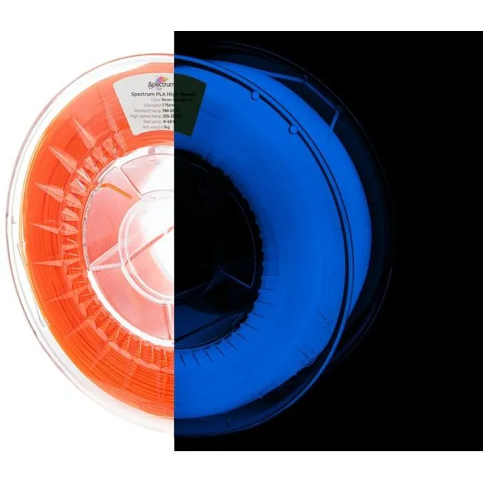 Пластик для 3D-принтера Spectrum PLA HS Premium 1.75mm 1kg Neon Orange UV (81051)