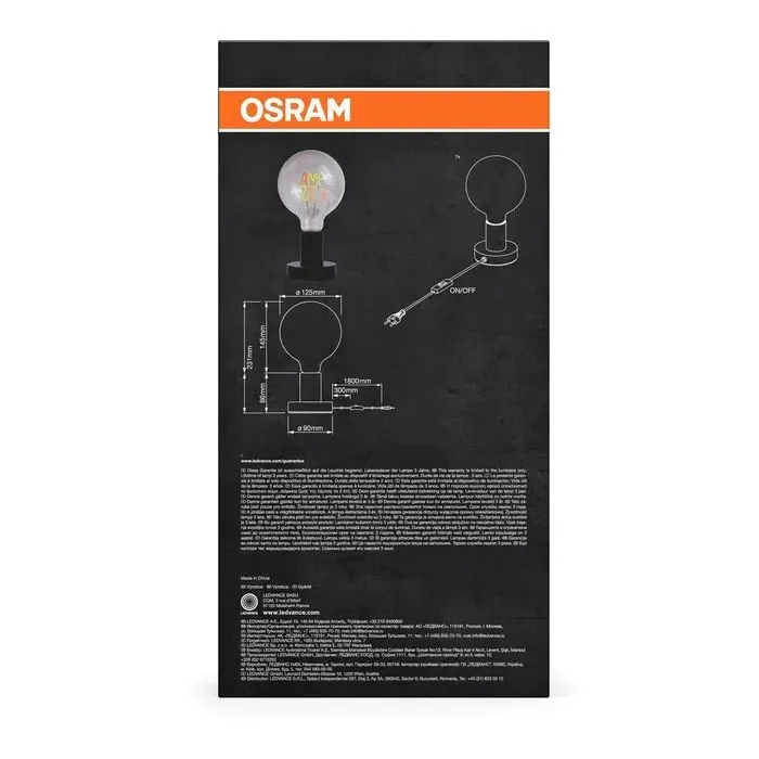 Настольная лампа Osram 1906 LETTER TABLE GAME ZONE 1.2W E27 (4058075853126) изображение 8