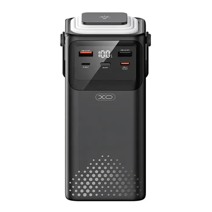 Батарея універсальна XO 50000mAh, PD/20W, QC/22,5W, Lamp, black (XO-PR286-BK)