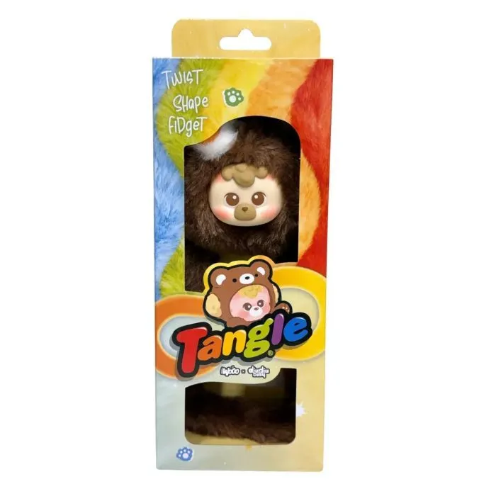 Мягкая игрушка Tangle с кольцом diudiu baby Furry Bear Cocoa Brownie (HWTANGLE02D01-BD01) изображение 2