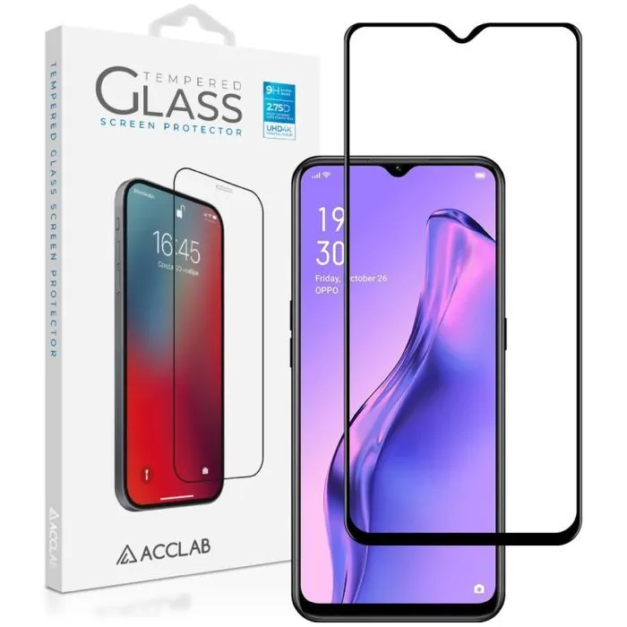 Скло захисне ACCLAB Full Glue Oppo A31 Black (1283126508349) зображення 2