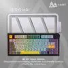 Клавиатура Ajazz AK820 V2 Coconut Flake Switch Wireless/Bluetooth/USB UA Black/Gray/Yellow (AK820-V2-CF-BGY) изображение 14