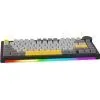 Клавиатура Ajazz AK820 V2 Coconut Flake Switch Wireless/Bluetooth/USB UA Black/Gray/Yellow (AK820-V2-CF-BGY) изображение 2