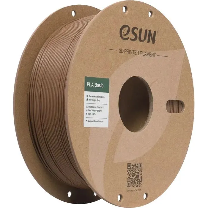 Пластик для 3D-принтера eSUN PLA BASIC 1,75mm 1kg BROWN (PLA-BASIC175C1P1)