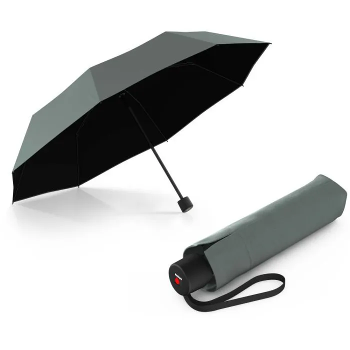Зонт Knirps A.050 Medium Manual Sage Black HeatShield механічна, складана (Kn95-7051-23002)