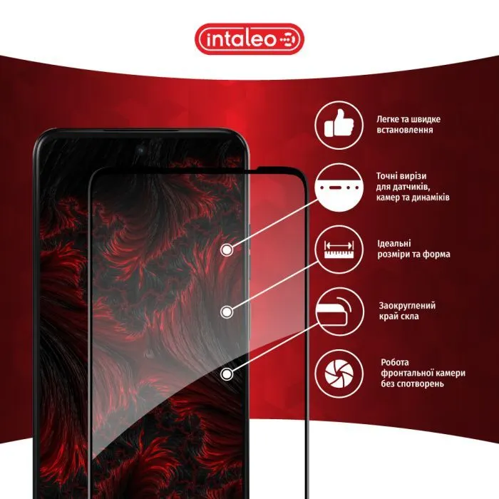 Скло захисне Intaleo Full Glue ESD Moto E15 Black (1283126633584) зображення 3