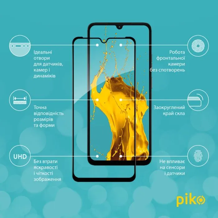 Скло захисне Piko Full Glue ESD Moto G06 Black (1283126630989) зображення 3