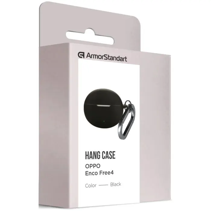 Чехол для наушников Armorstandart Hang Case For Oppo Enco Free4 Black (ARM86146) изображение 3