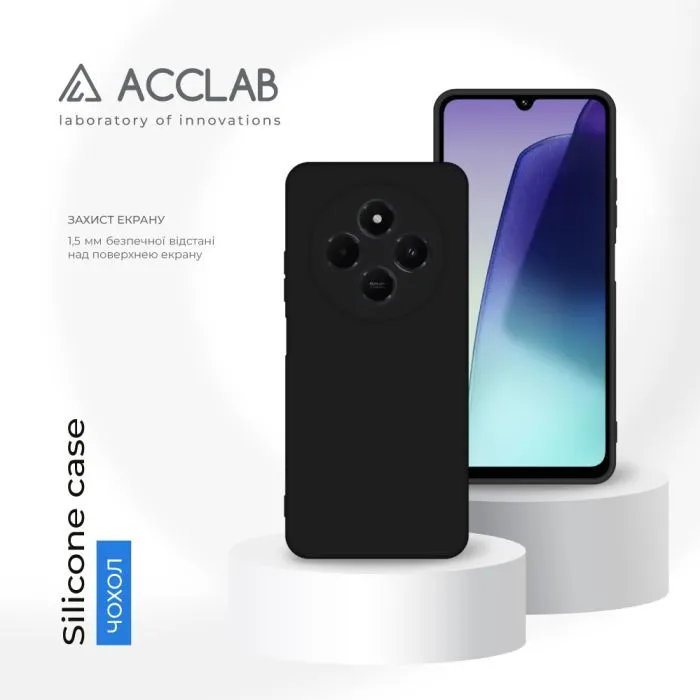 Чохол до мобільного телефона ACCLAB Silicone Xiaomi Redmi 14C 4G Black (1283126617133) зображення 4