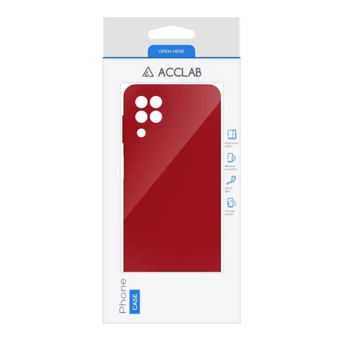 Чохол до мобільного телефона ACCLAB SoftShell Samsung Galaxy A22 LTE (4G) Red (1283126557316) зображення 2