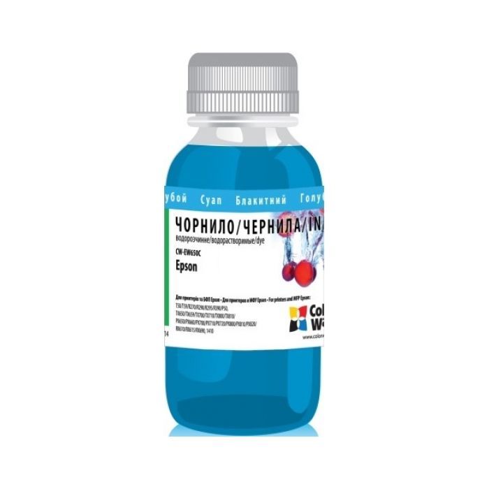 Чорнило ColorWay Epson SP R270/290 RX500 TX650 100мл Cyan (CW-EW650C01)
