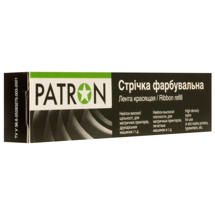 Лента к принтерам Patron 13мм х 16м Refill STD Black л.м. (PN-12.7-16LTB)