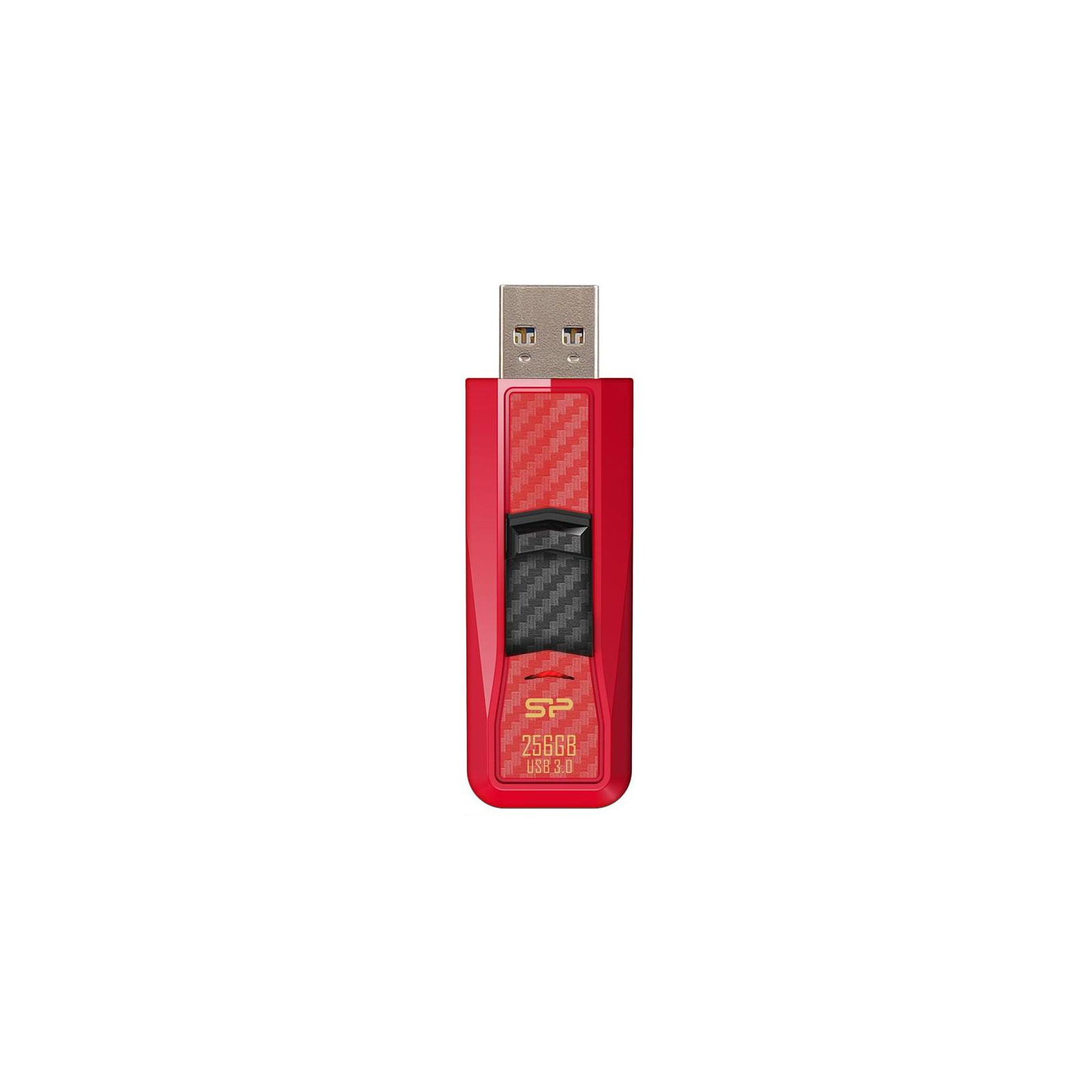 USB флеш накопитель Silicon Power Blaze B50 256 Gb USB 3.0 Red (SP256GBUF3B50V1R) изображение 3