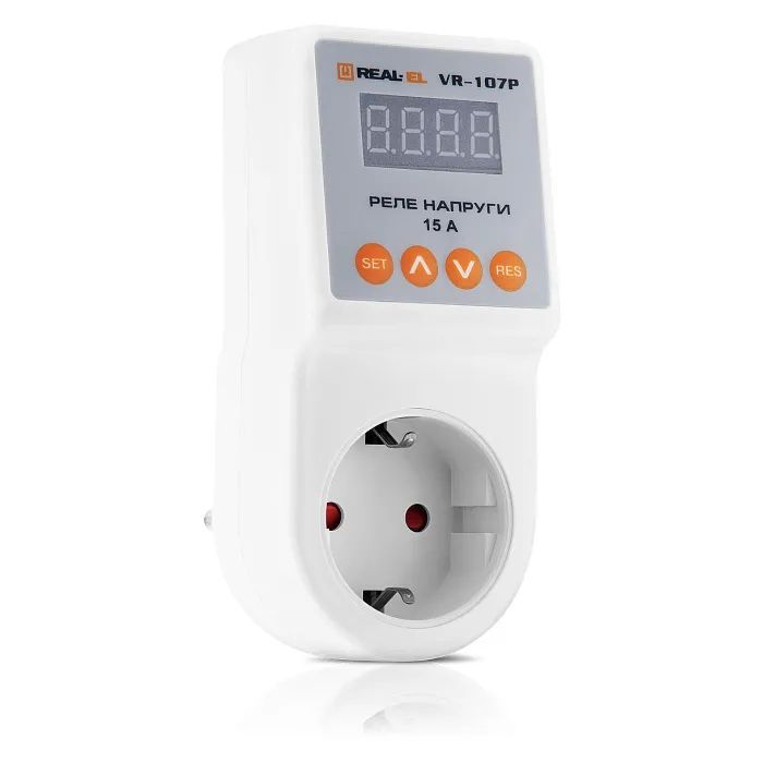Реле напряжения REAL-EL VR-107P, white (EL122300008) изображение 2
