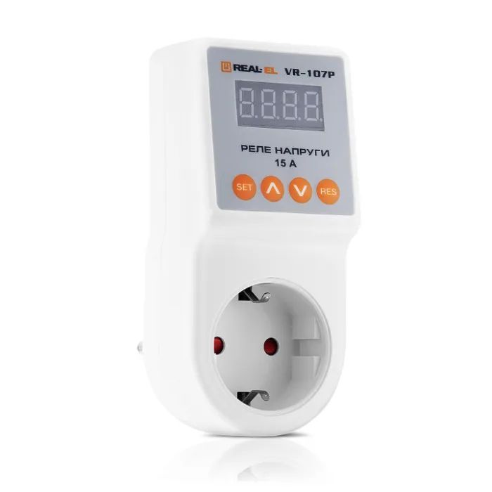 Реле напряжения REAL-EL VR-107P, white (EL122300008) изображение 3