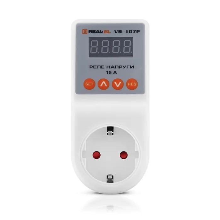 Реле напряжения REAL-EL VR-107P, white (EL122300008) изображение 7