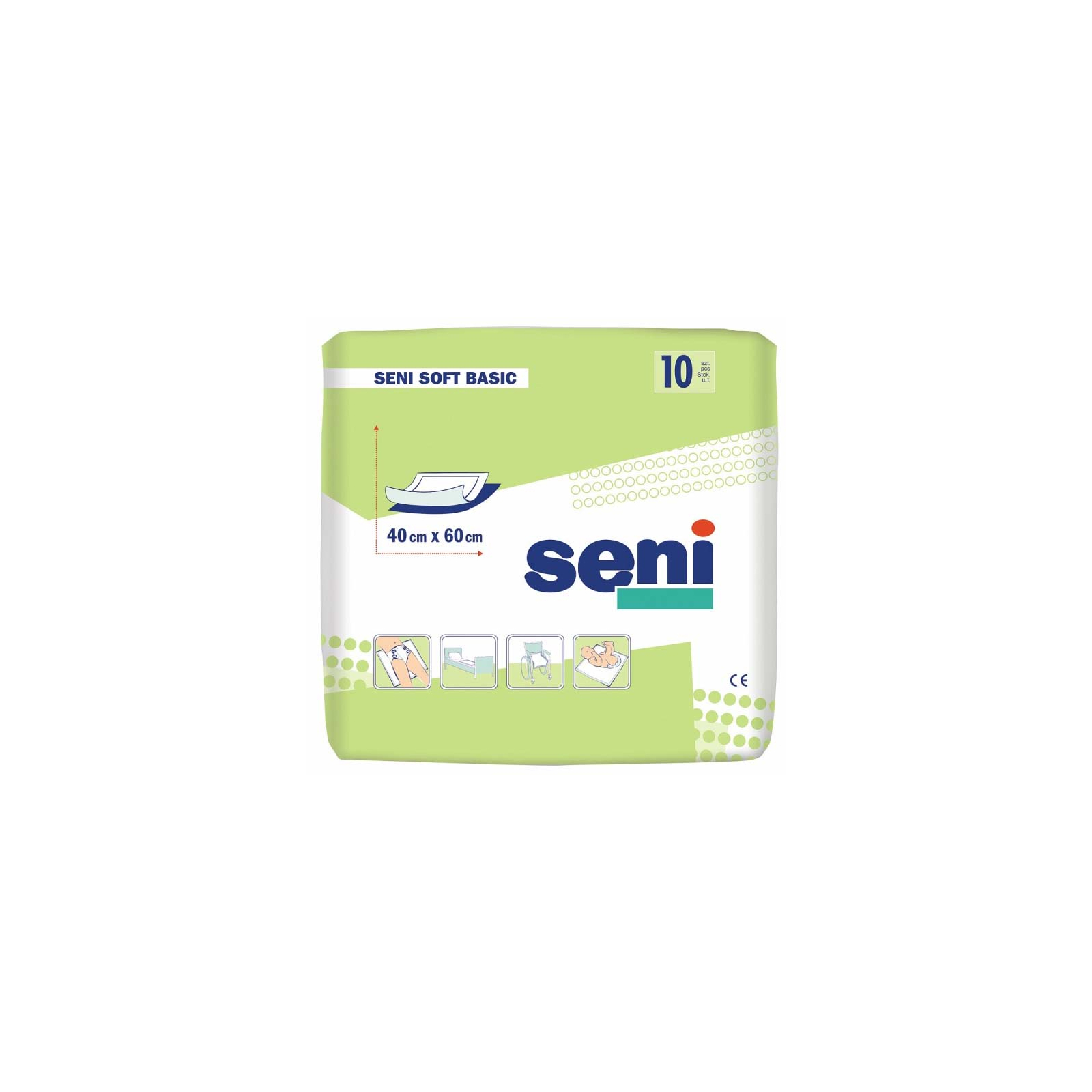 Пеленки для младенцев Seni Soft Basic 40х60 см 10 шт (5900516692445)
