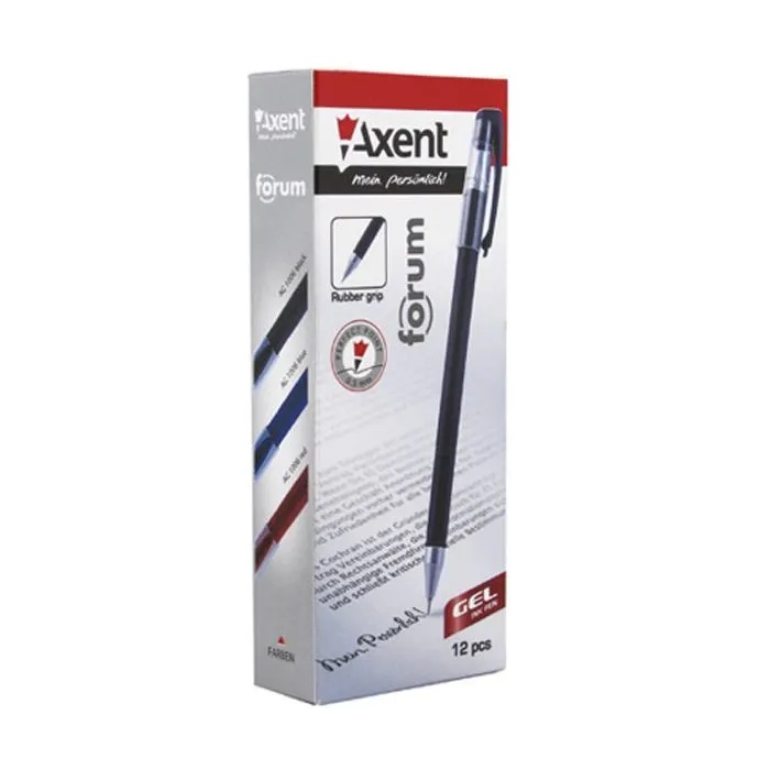Ручка гелева Axent Forum, red (AG1006-06-А) зображення 2