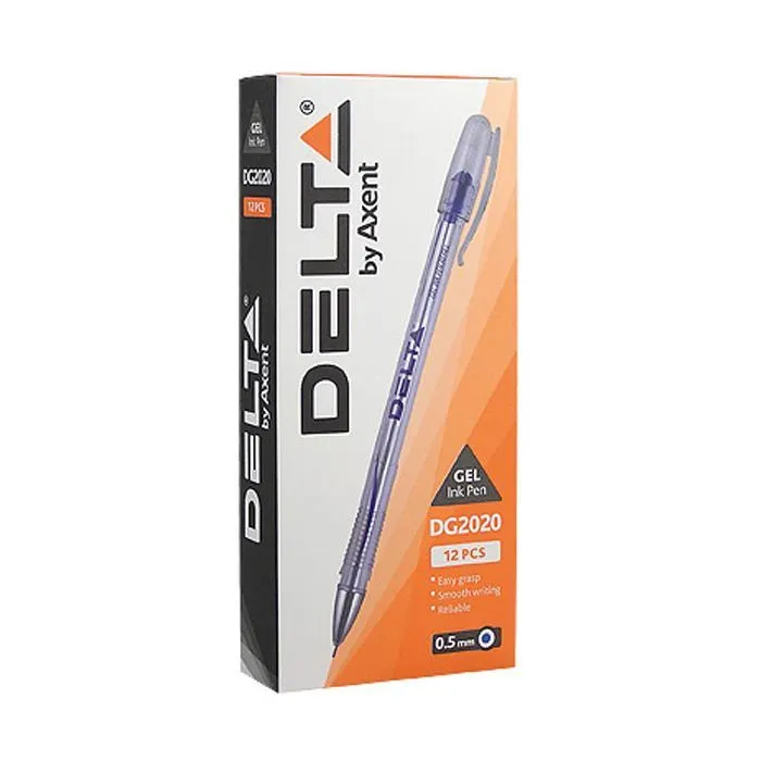 Ручка гелева Delta by Axent DG 2020, blue (DG2020-02) зображення 2