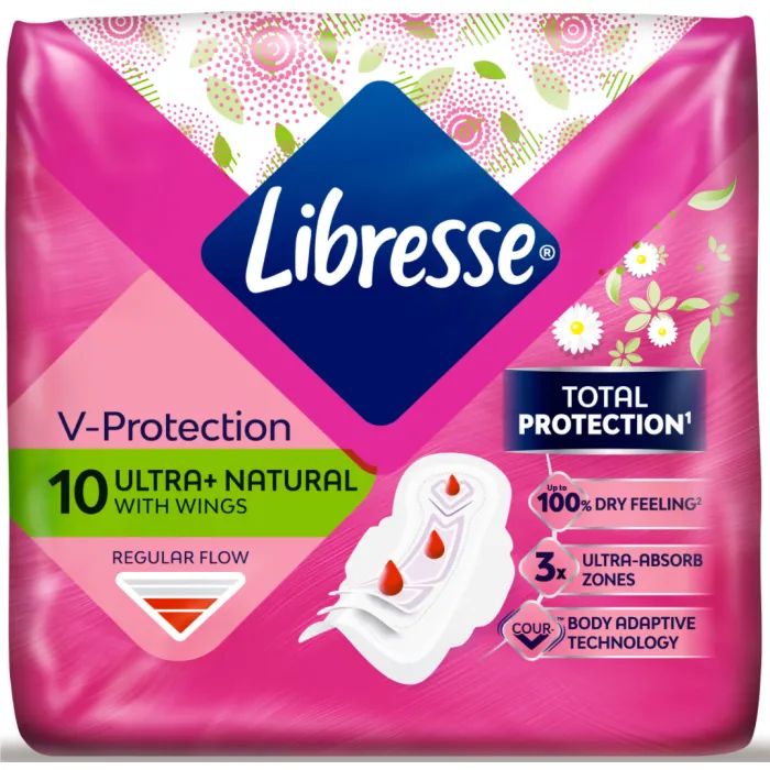 Гигиенические прокладки Libresse Ultra Normal Aloe Vera & Camomile 10 шт (7322540344059) изображение 2