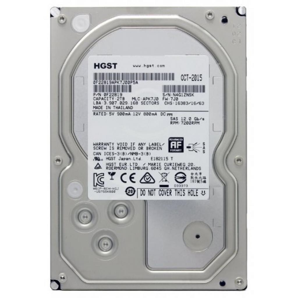 Жорсткий диск для сервера 4TB WDC Hitachi HGST (0F22814 / HUS726040AL4214)