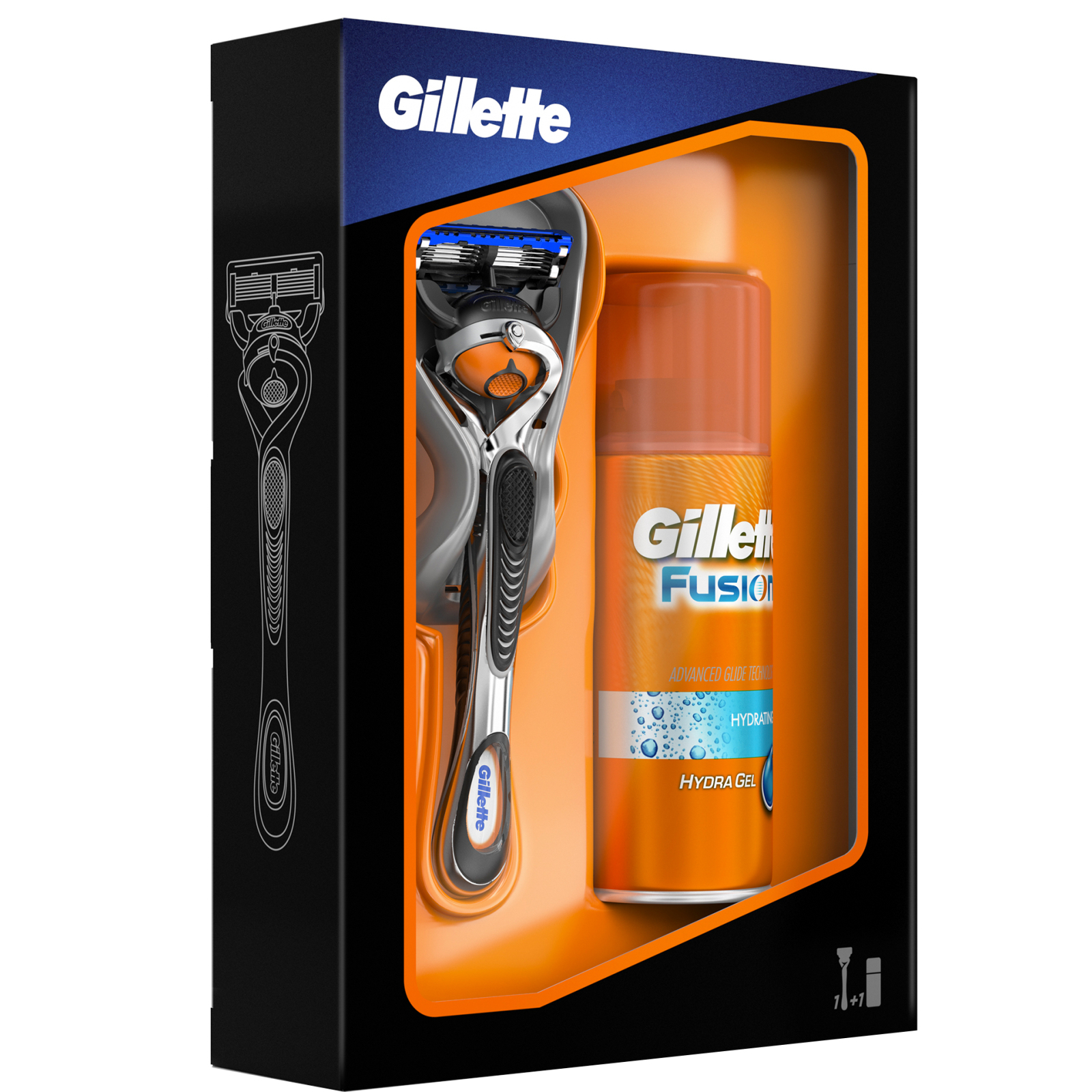 Набір для гоління Gillette Бритва Fusion ProGlide Flexball + Гель для бритья 75 мл (7702018422906) зображення 2