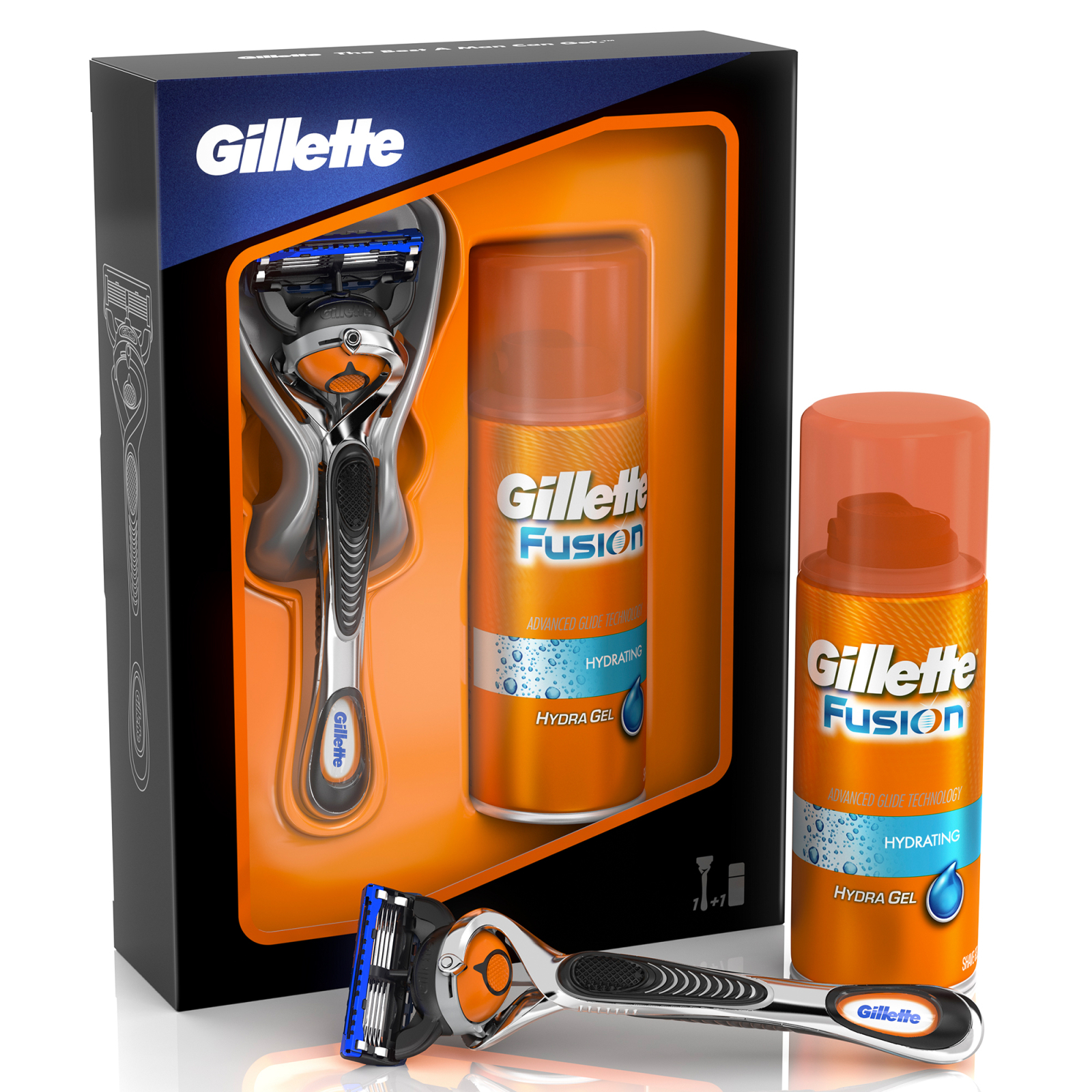Набір для гоління Gillette Бритва Fusion ProGlide Flexball + Гель для бритья 75 мл (7702018422906) зображення 3