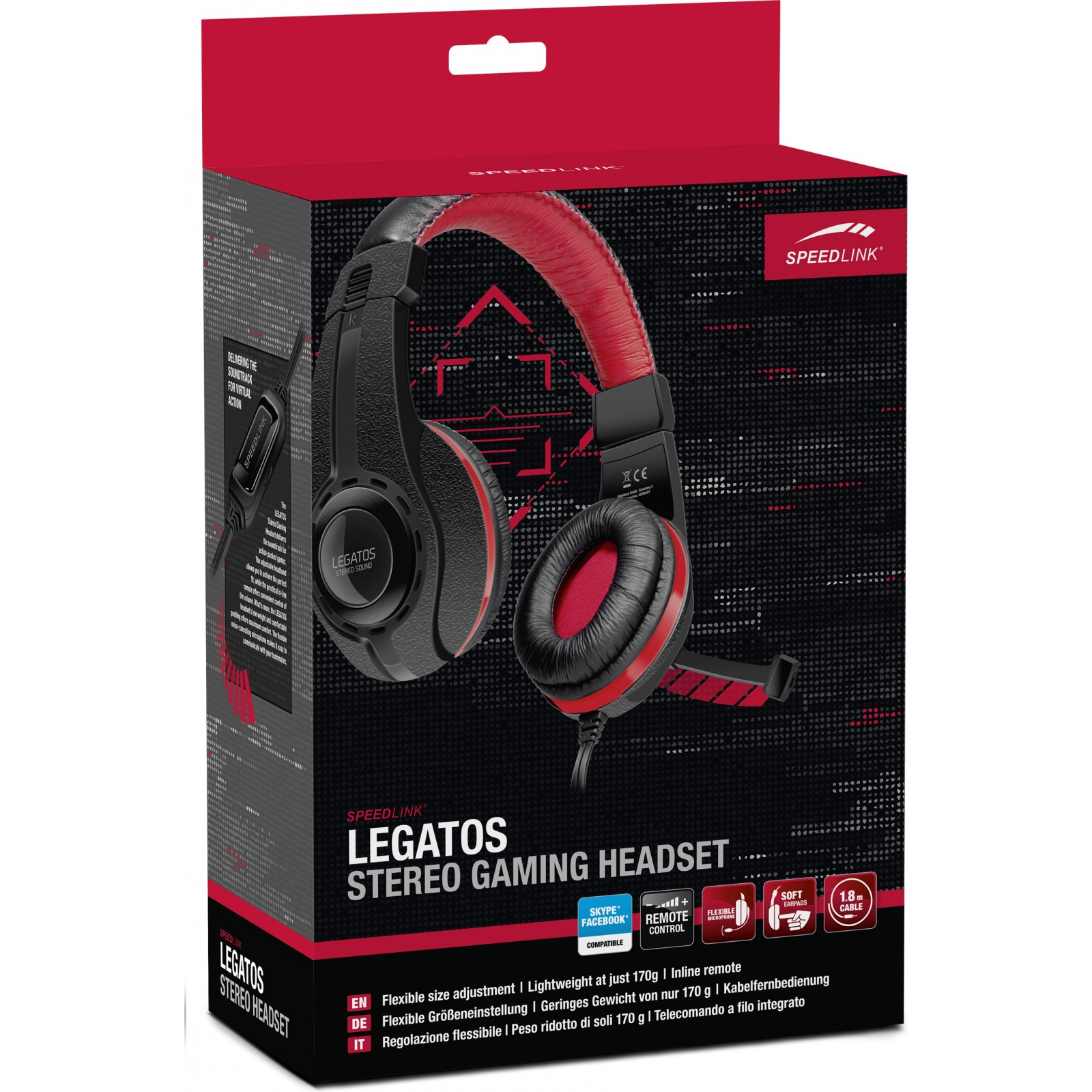 Наушники Speedlink LEGATOS Stereo Gaming Headset black (SL-860000-BK) изображение 4