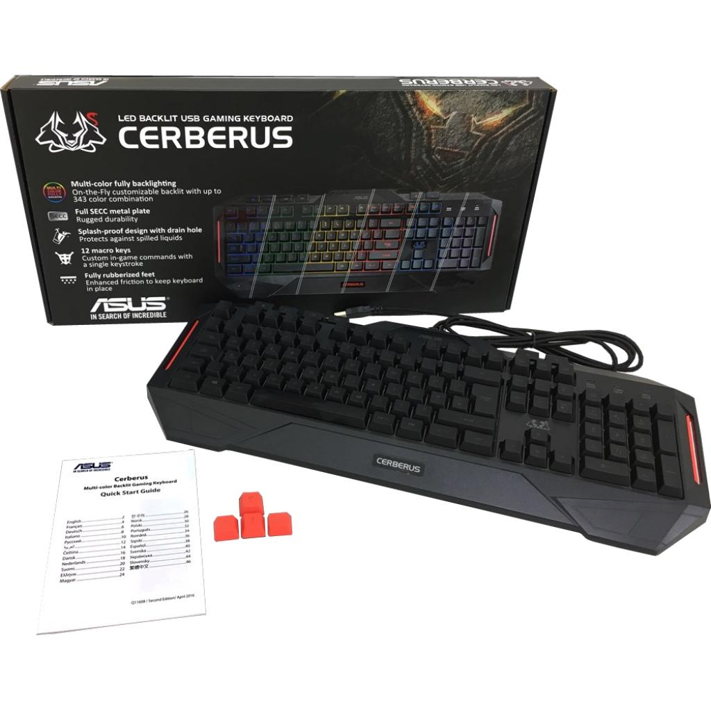 Клавиатура ASUS Cerberus MKII USB RGB (90YH0131-B2RA00) изображение 4