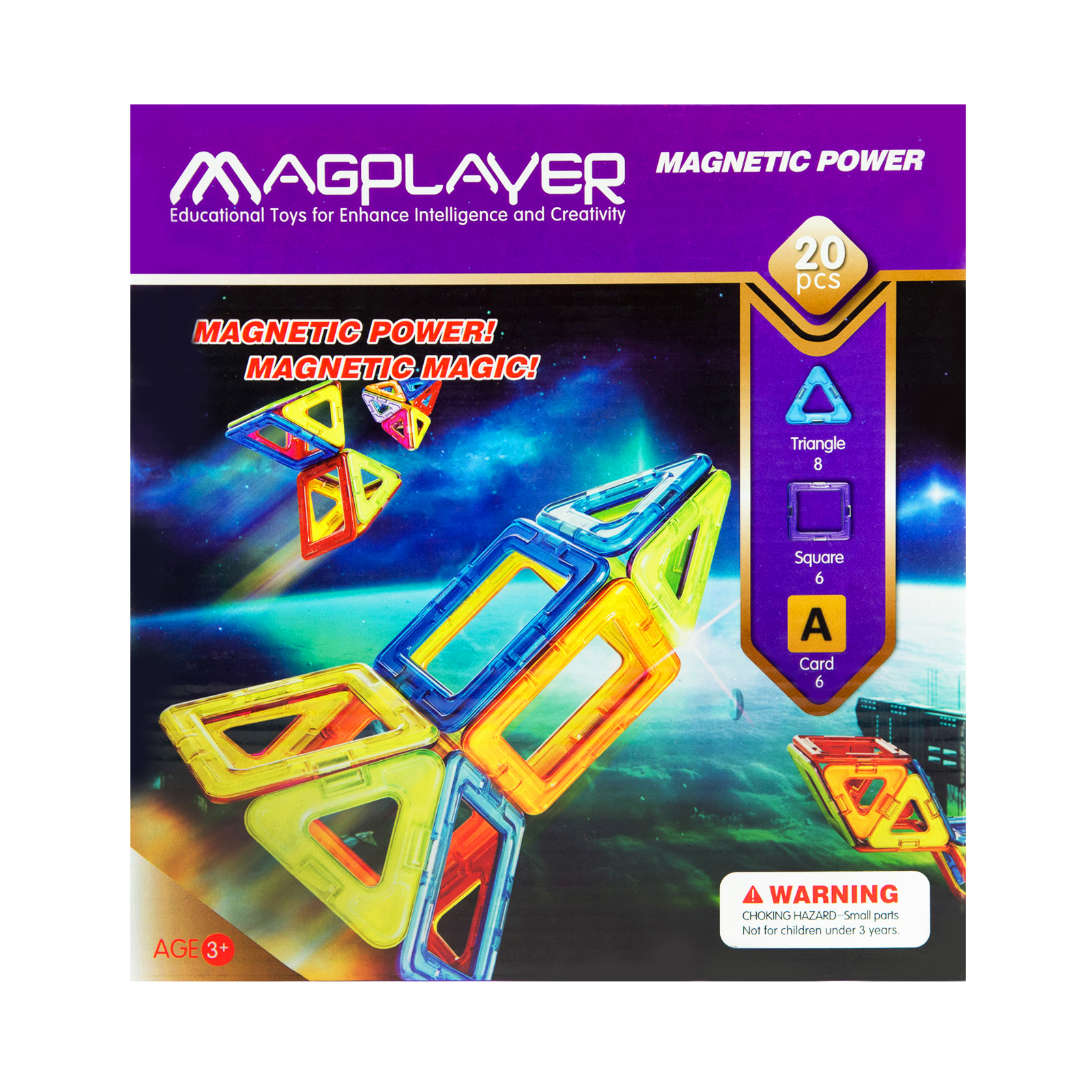 Конструктор Magplayer Набор 20 элементов (MPA-20)