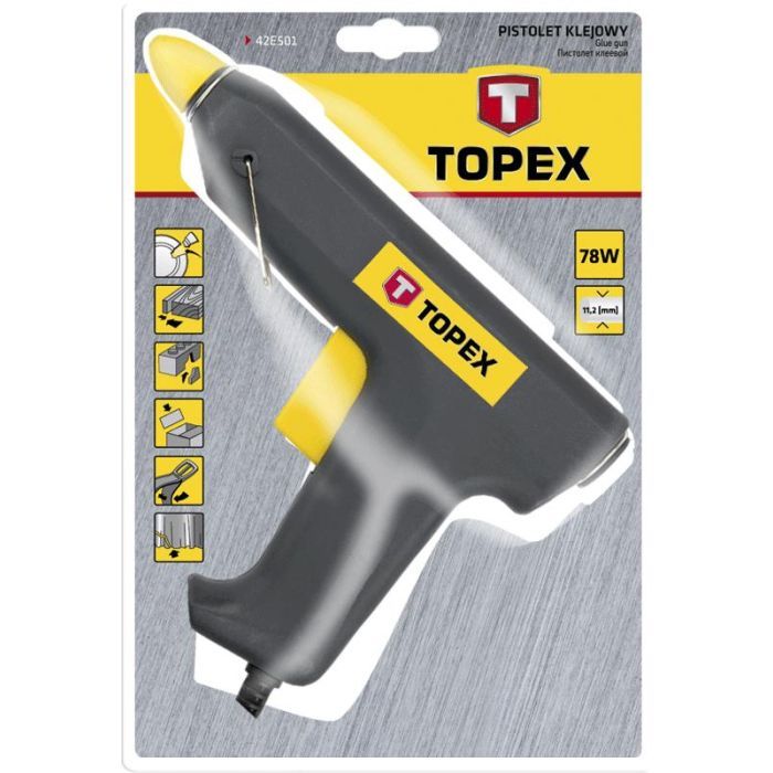 Клеевой пистолет Topex 11 мм, 78Вт (42E501) изображение 2