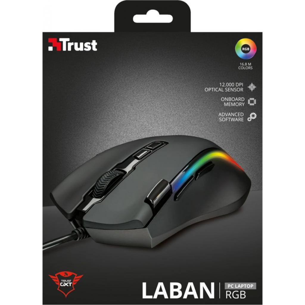 Мышка Trust Laban GXT188 RGB Mouse (21789) изображение 9