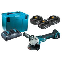 Шлифовальная машина Makita LXT (BL1850Bx3, DC18RD, Makpac4) + DGA504Z (198844-1)