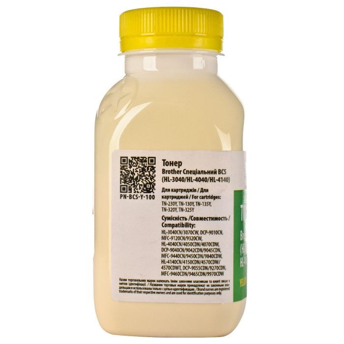 Тонер Brother HL-3040/4040/4140 BCS YELLOW 100г Patron (PN-BCS-Y-100) изображение 4