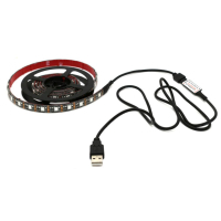 Светодиодная лента USB Светодиодная лента RGB 2м с встроенным пультом ColorWay (CW-LSRGB2-C-006)