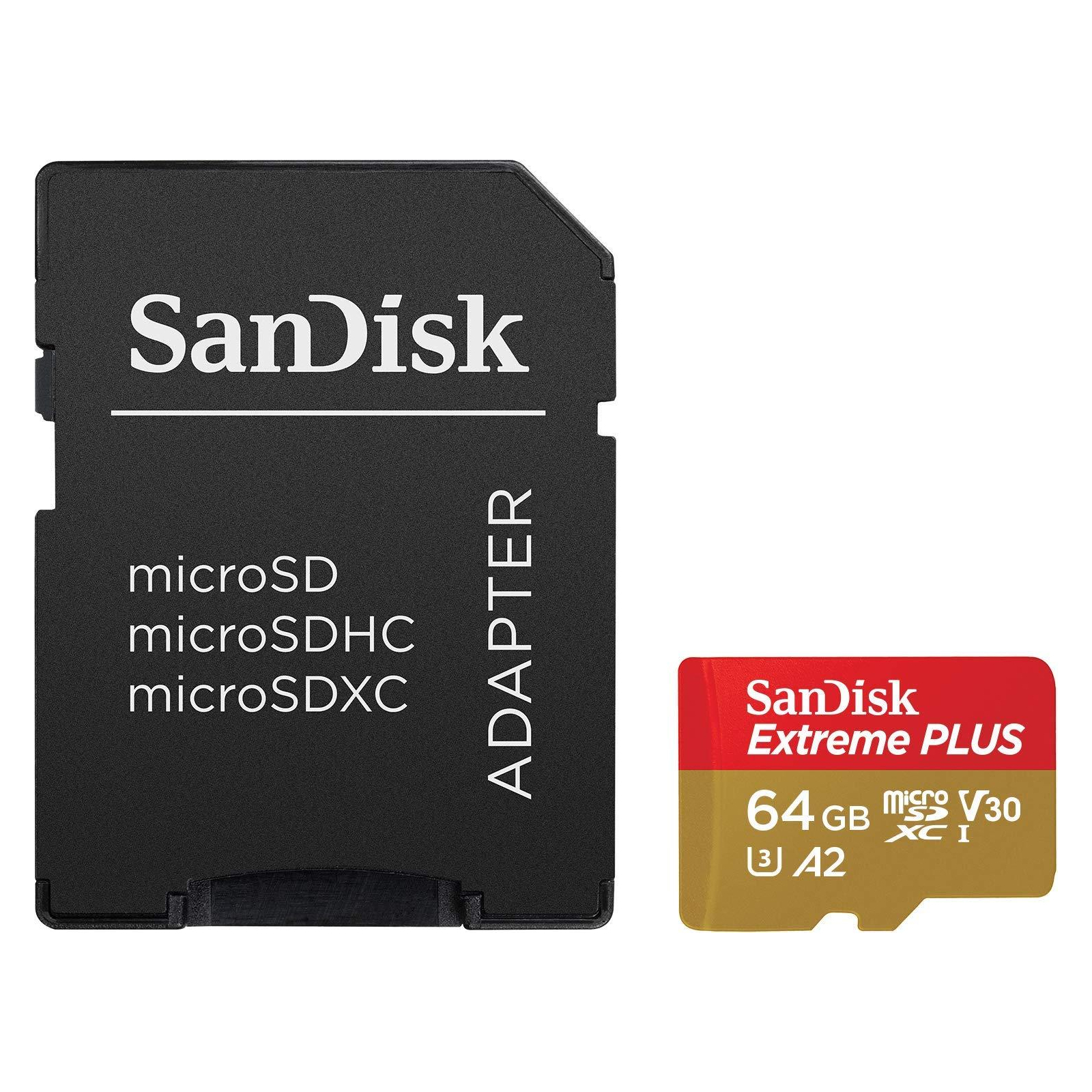 Карта памяти SanDisk 64GB microSDXC class 10 UHS-I U3 Extreme V30 (SDSQXA2-064G-GN6MA) изображение 2