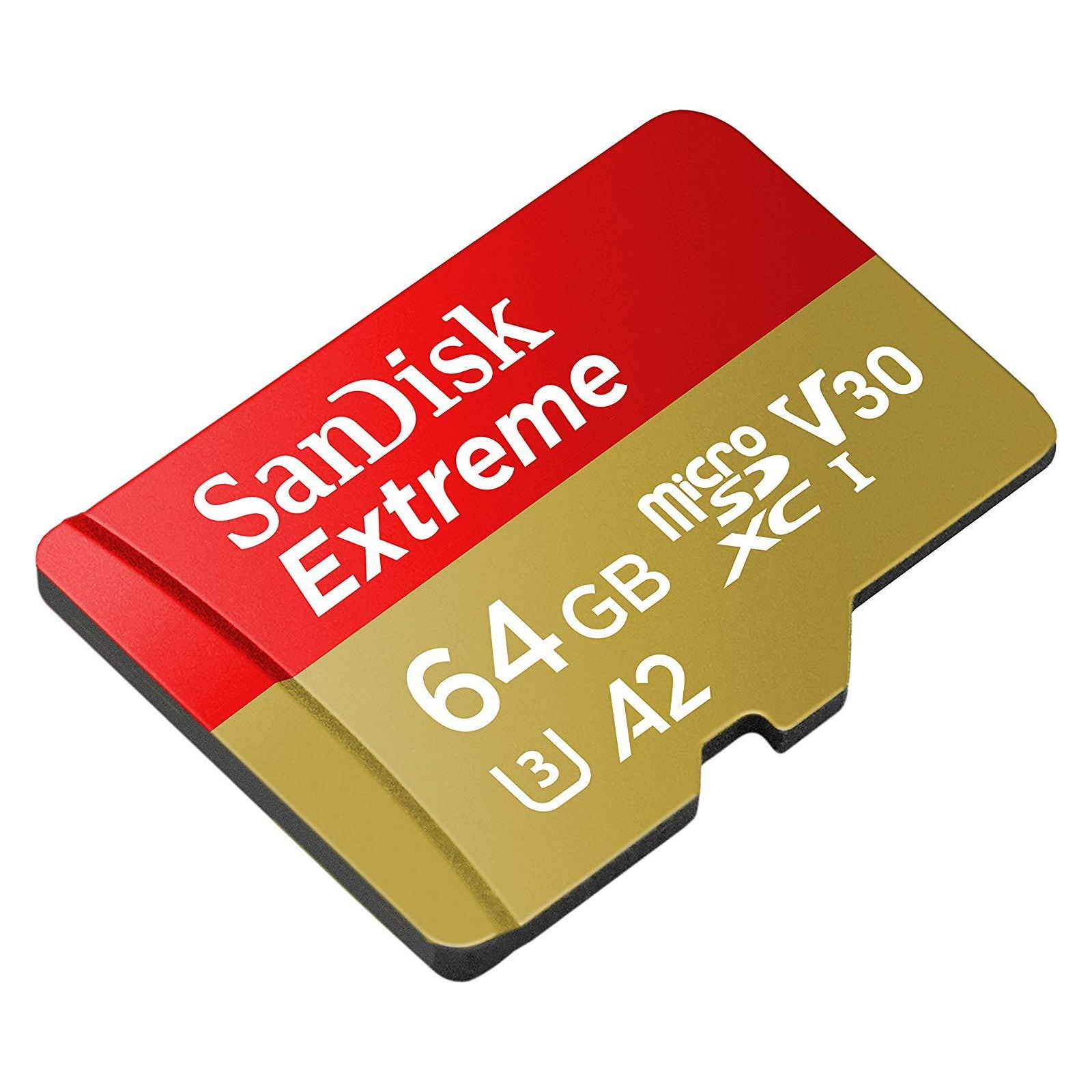 Карта памяти SanDisk 64GB microSDXC class 10 UHS-I U3 Extreme V30 (SDSQXA2-064G-GN6MA) изображение 3
