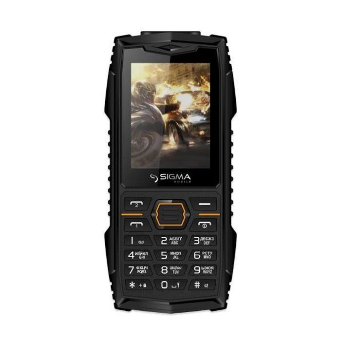 Мобильный телефон Sigma X-treme AZ68 Black Orange (4827798374917)