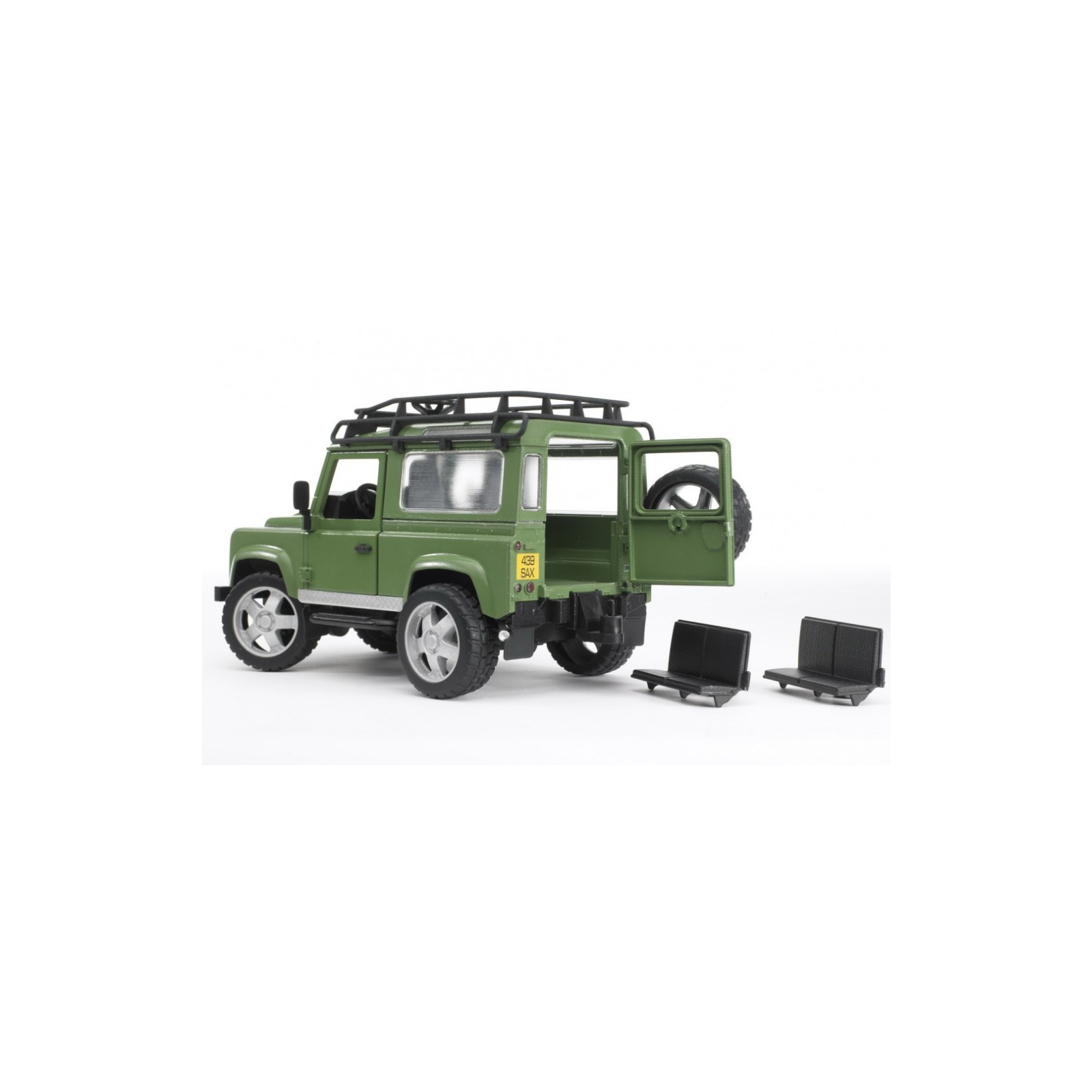 Спецтехніка Bruder джип Land Rover Defender М1:16 (02590) зображення 6
