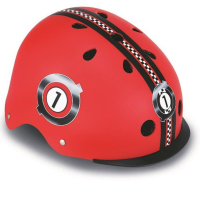 Фото - Шлем велосипедный Globber Шолом  з ліхтариком (XS/S) Перегони червоний  507-102 (507-102)
