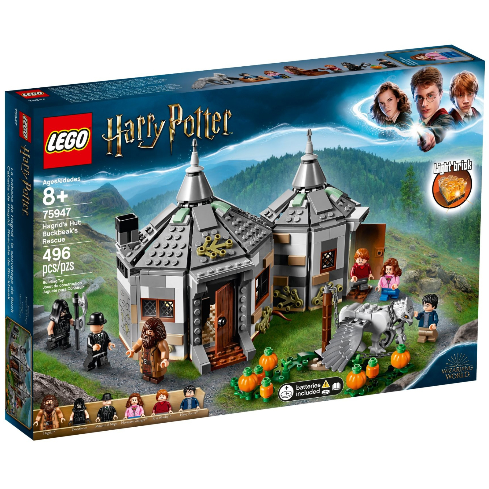 Конструктор LEGO Harry Potter Хижина Хагрида: спасение Клювокрыла 496 деталей (75947)