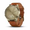 Смарт-часы Garmin Vivomove HR Premium Gold with Light Brown Leather Band (010-01850-15/A5)