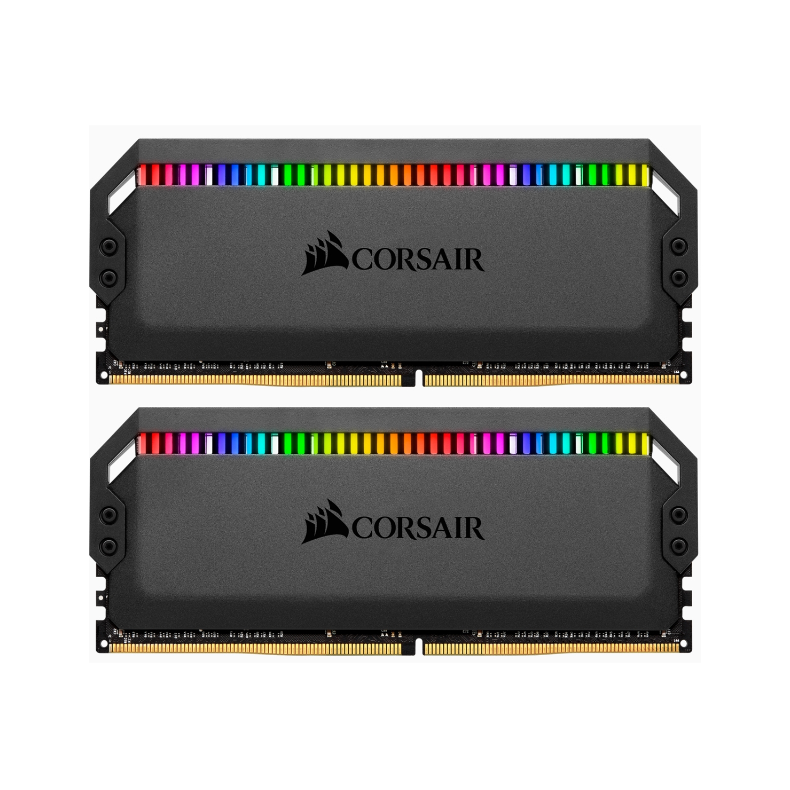 Модуль памяти для компьютера DDR4 16GB (2x8GB) 3600 MHz Dominator Platinum RGB Black Corsair (CMT16GX4M2C3600C18)