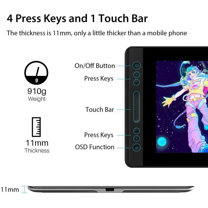 Планшет-монітор Huion Kamvas 13 (GS1331) зображення 6