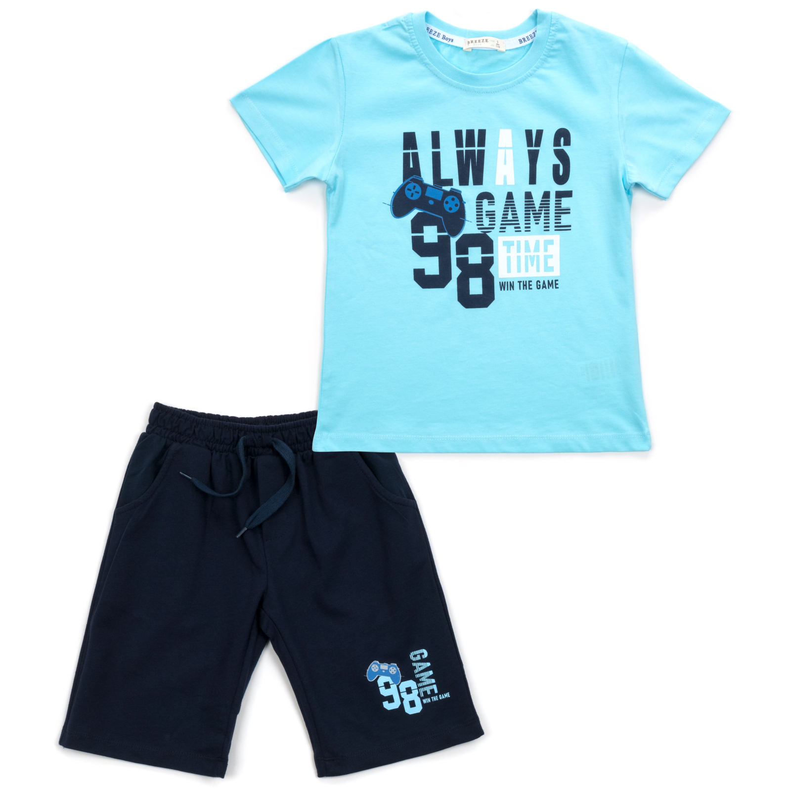 Набор детской одежды Breeze "ALWAYS GAME" (14286-110B-blue)