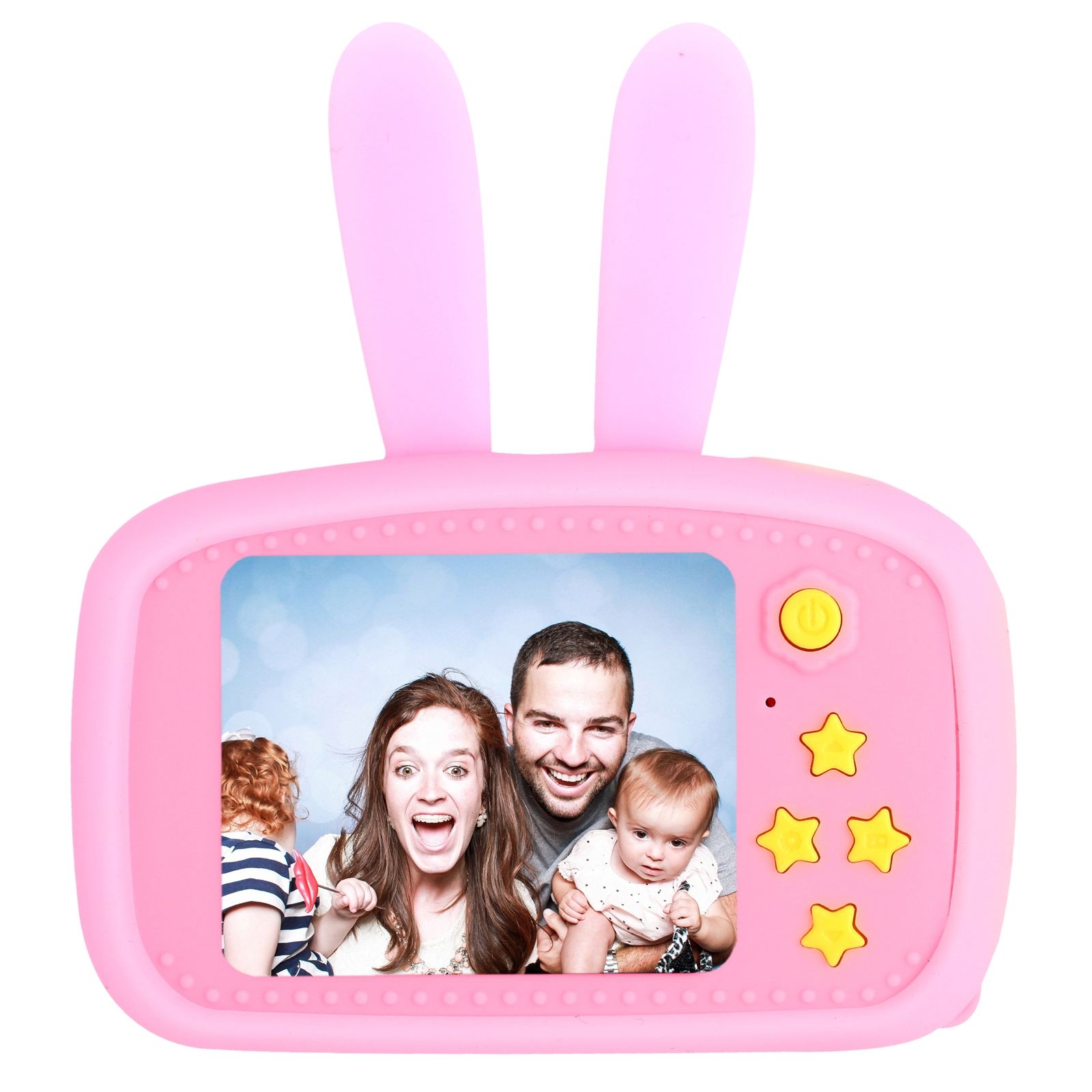 Интерактивная игрушка XoKo Rabbit Цифровой детский фотоаппарат розовый (KVR-010-PN) изображение 2