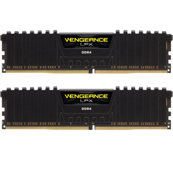 Модуль пам'яті для комп'ютера DDR4 32GB (2x16GB) 3200 MHz Vengeance LPX Black Corsair (CMK32GX4M2E3200C16)