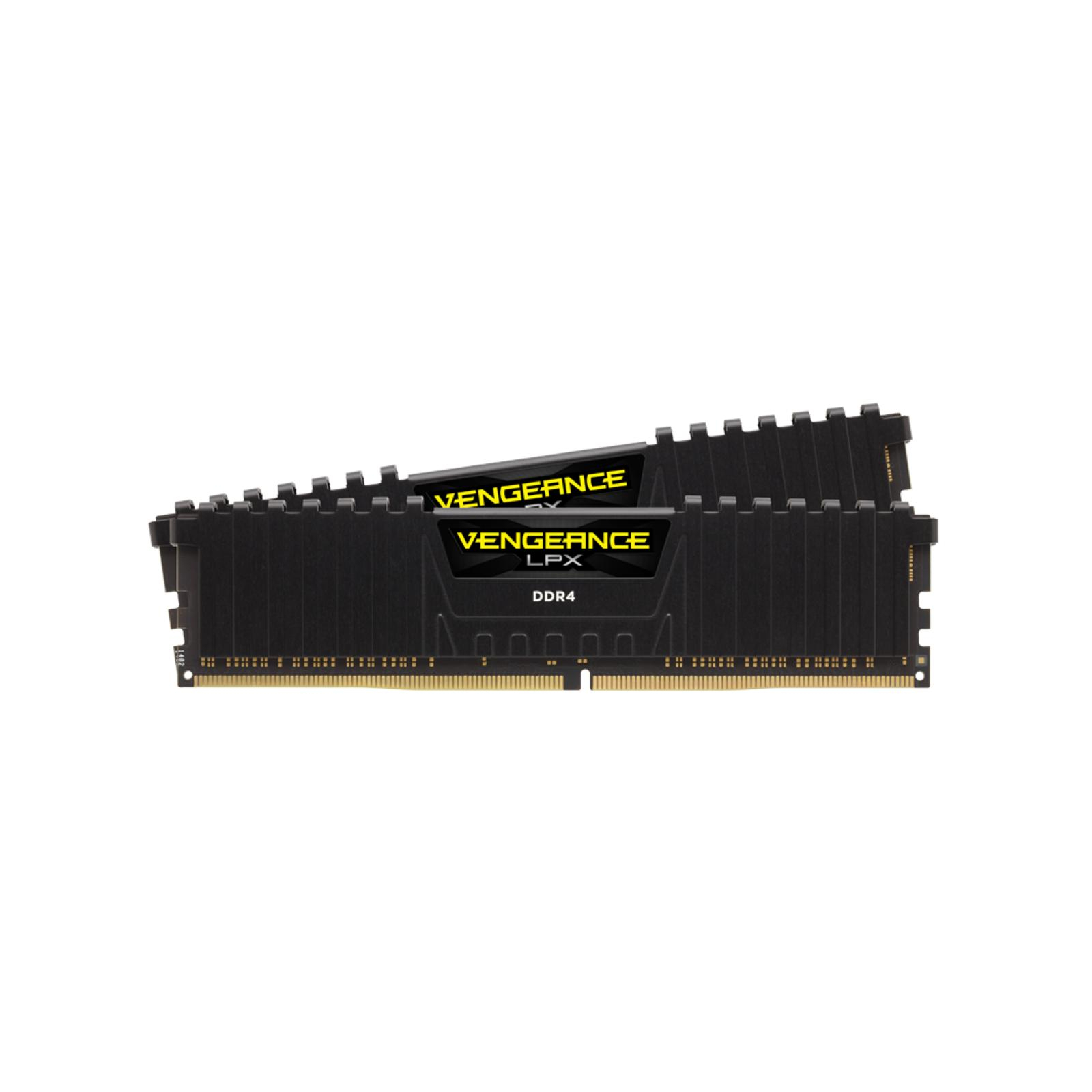 Модуль пам'яті для комп'ютера DDR4 64GB (2x32GB) 3200 MHz Vengeance LPX Black Corsair (CMK64GX4M2E3200C16) зображення 2
