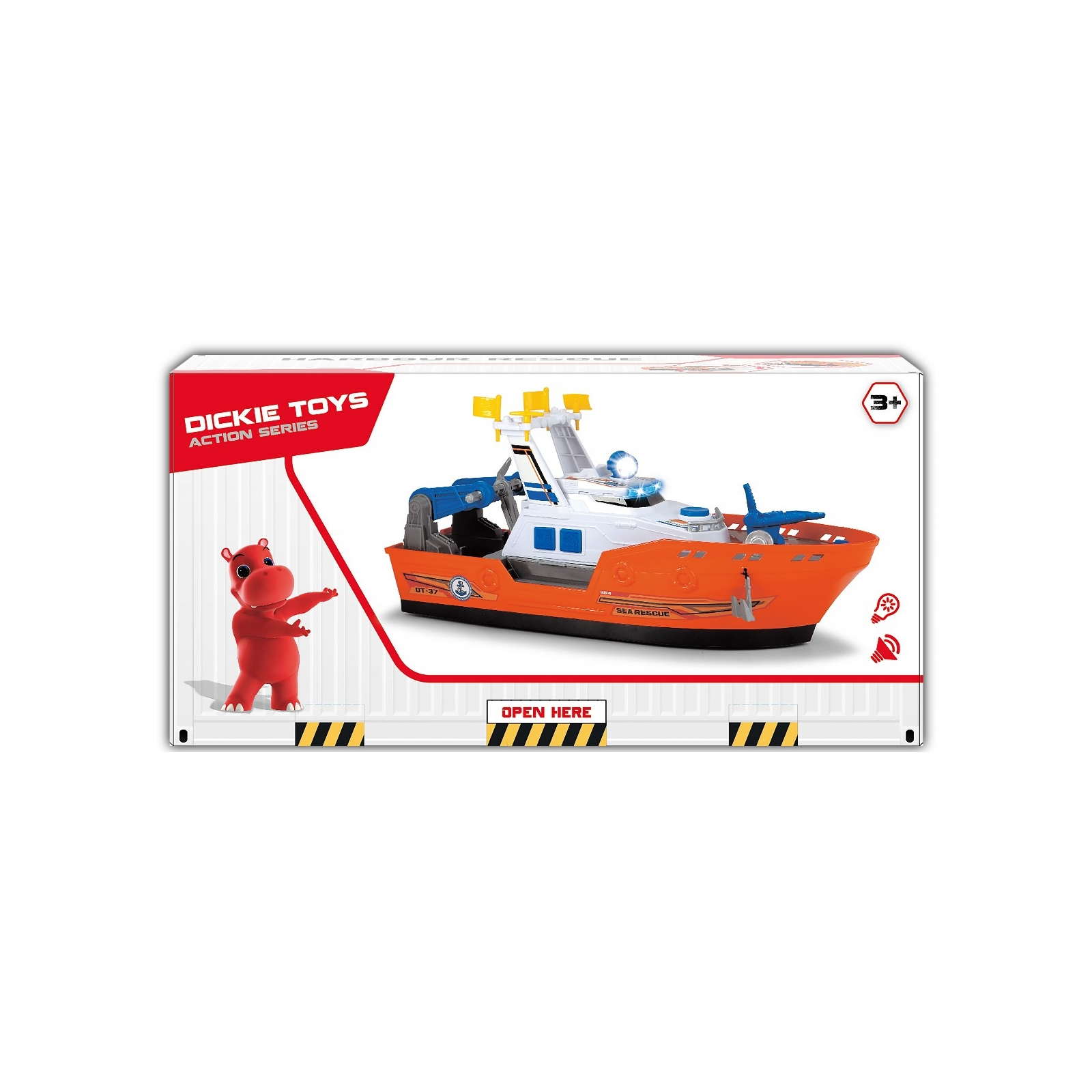 Спецтехника Dickie Toys Катер Спасательный с лодкой, со звук. и свет. эффектами, 40 (1137005) изображение 3